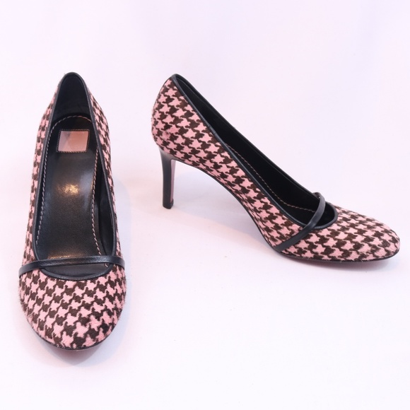 Tommy Hilfiger Shoes - Tommy Hilfiger Faux Fur Houndstooth Heels